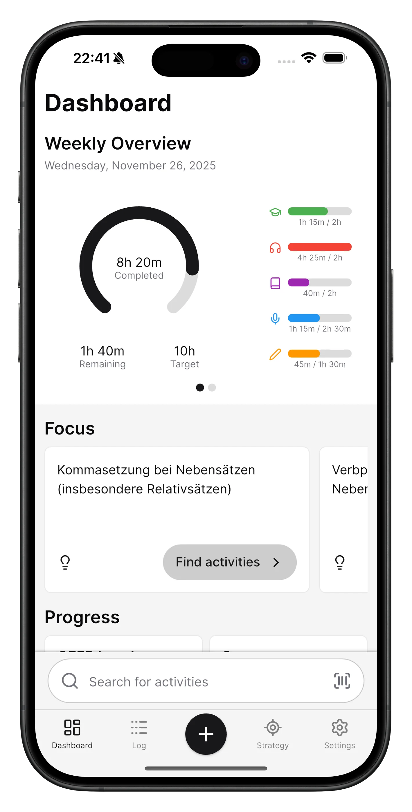 Lemmelingo Progress Charts